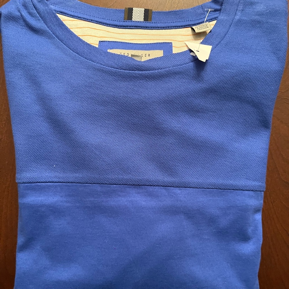 Ted Baker Royal Blue Crew Neck Top NWT